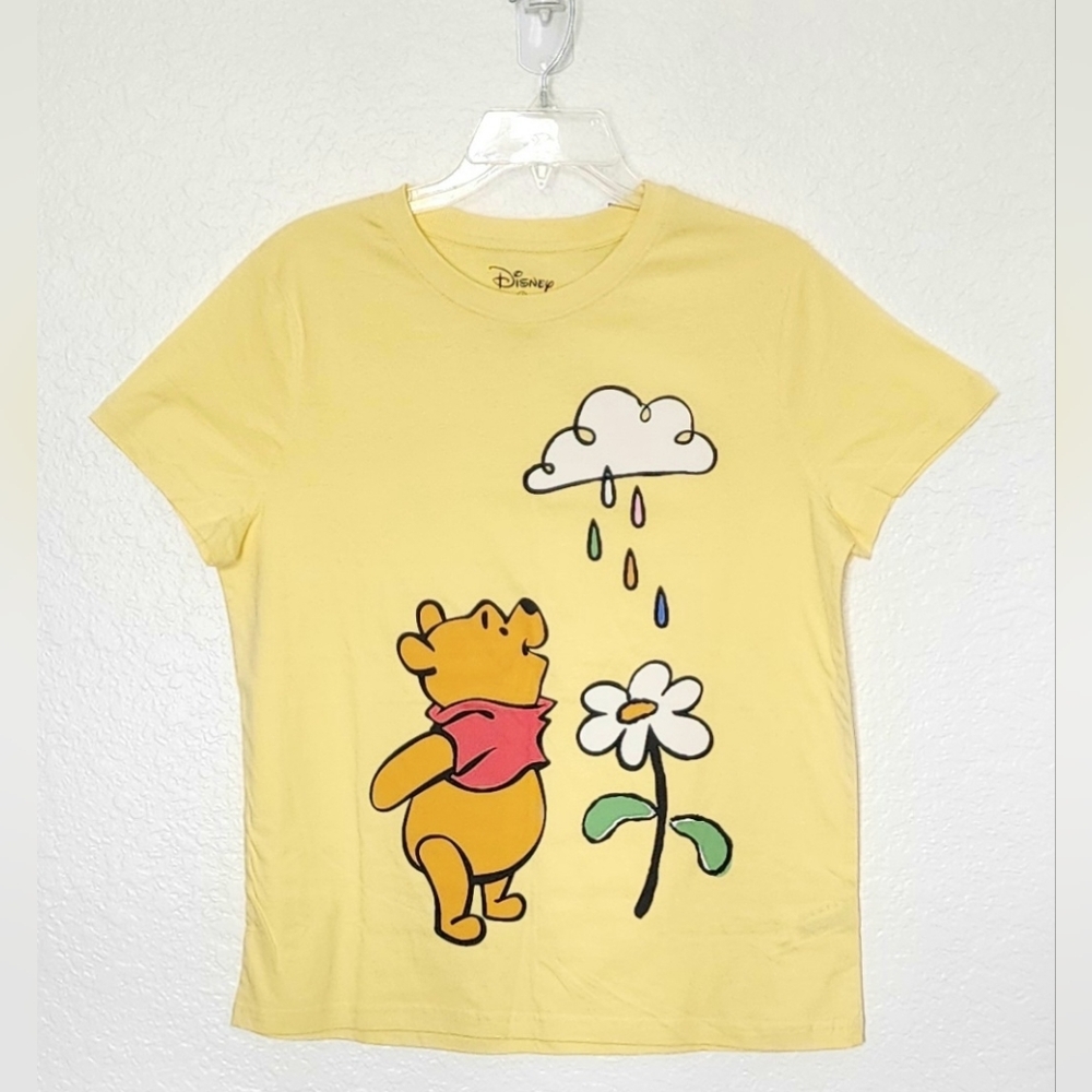 Primark For Disney New 100% Cotton Yellow Winnie the Pooh Graphic Tee. Size 6-8